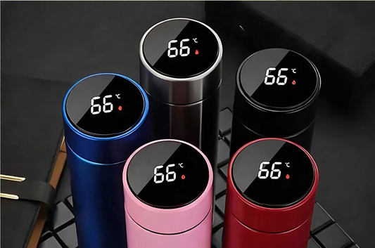 Präzisions-Isolierflasche mit digitaler Temperaturanzeige
