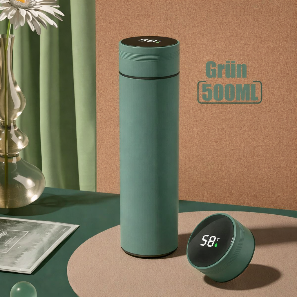 Präzisions-Isolierflasche mit digitaler Temperaturanzeige