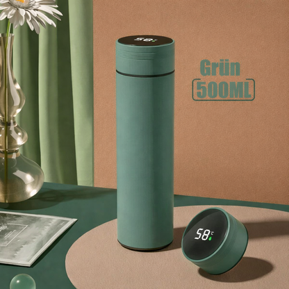 Präzisions-Isolierflasche mit digitaler Temperaturanzeige