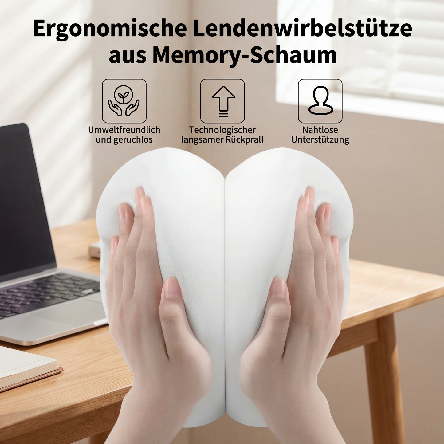 Ergonomisches Premium Memory Schaum Lendenwirbelkissen